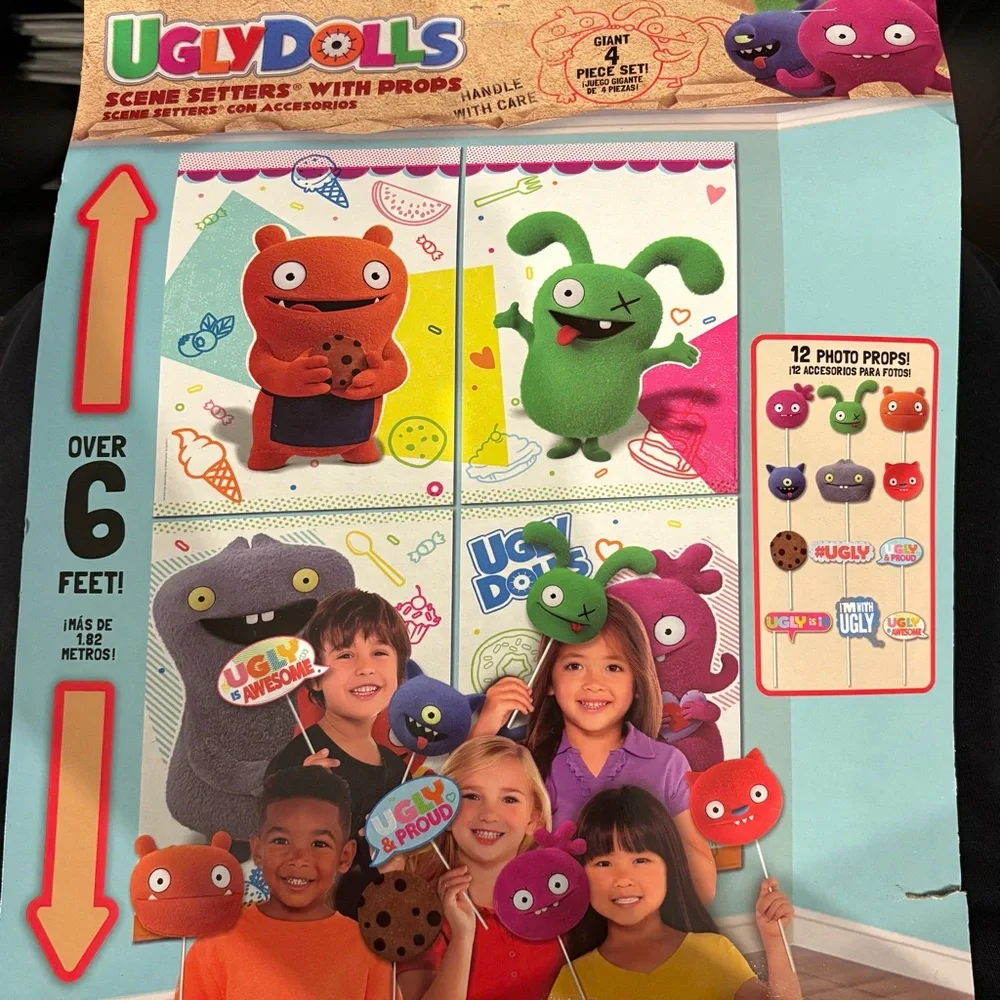 UglyDolls Background & Props for Party